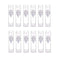 12Pcs 5ML Empty Refillable Cosmetic Containers - Cream Lotion Bottles, Portable Clear Plastic Airless Pump Vials