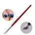 JERCLITY 5pcs Nail Gradient Brush Set with Red Wooden Handle, Nail Drawing Brush UV Gel Design Builder Painting Pen