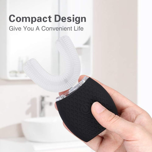 YOUYADSP 360 Ultrasonic Automatic Toothbrush, Ultrasonic U-Shaped Toothbrushes for Adult, Mouth Cleaning, Electric