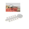 200pcs Clear Orthodontic Rotation Wedges Elastic Rubber Bands Ligature Rotary Torsion Pad