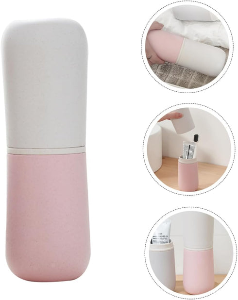 Portable Travel Toothbrush and Toothpaste Holder Case