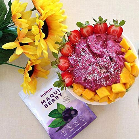 Raw Certified Organic 100% Maqui Berry Powder, Antioxidant Rich Superfood from Chile, 3.5oz (100g)