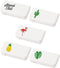 Lexaoyoo 5 Pack Small Pill Organizer, Portable Travel Pill Case with 3 Compartments,