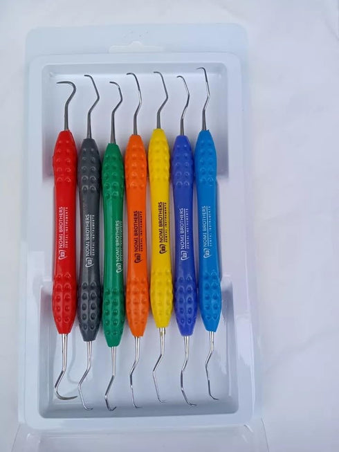 QUANTAFIT EXPORTS Set 7 Professional Dental Teeth Cleaning Oral Care Kit with Plaque Remover of Pcs