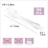 100PCS Disposable Tasting Spoons, Ice Cream Dessert Taster Spoons, Mini Spoons for Sampling, Clear