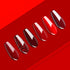 Vishine Burgundy Red and Red Glitter Gel Polish Set - 6 Colors Long Lasting Soak Off UV LED Gel 8ml