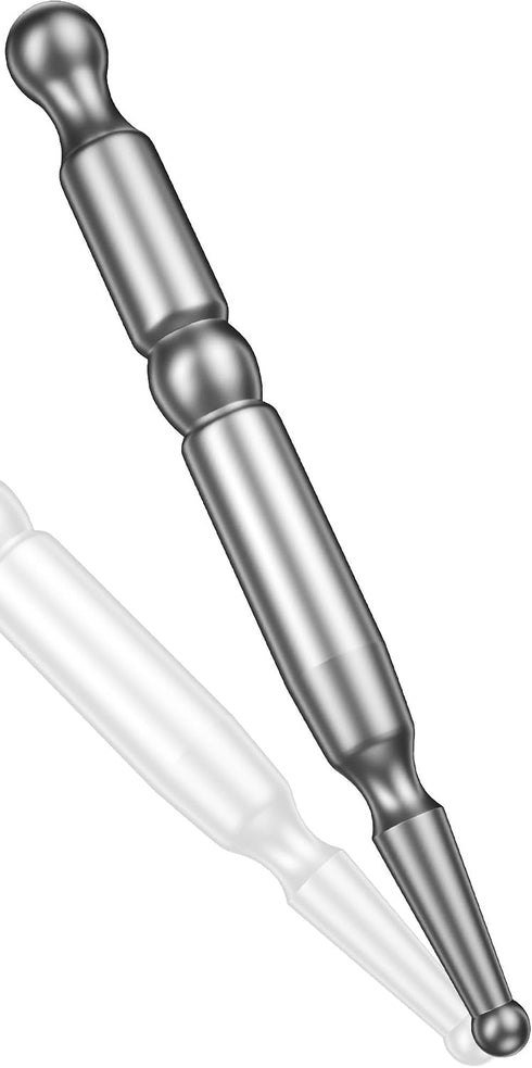 Jongait 4.92-Inch-Long Urethral Sounds for The Experienced Users - Stainless-Steel Urethral Dilator Penis Plug