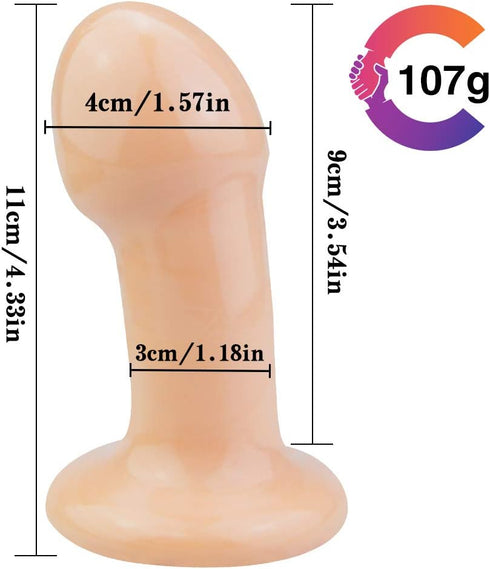 JESHVA 3.5 Inches Sets Little Realistic Dildo for Adult, Sex Toys for G spot Stimulator Anal Play, Lifelike Fake Penis