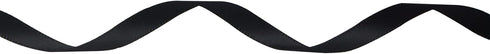 Ribbli Double Faced Black Satin Ribbon, 1/4” x 25 Yards, Use for Bows, Gift Wrapping, Floral Arrangement
