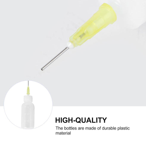 Supvox Tattoo Applicator Bottle with Needle Tip Glue, Temporary Henna Tattoo Kit Drawing Labels, 18pcs