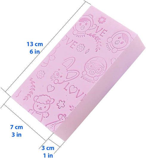 Nado Care Exfoliating Bath Sponge - Spa Scrub for Adult, Baby, Pregnant Women, 2 pcs