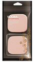 KOOBA 2pcs Square Makeup Sponges with 1 Travel Case, Beauty Face Primer Compact Powder Puff, Blender Sponge Replacement