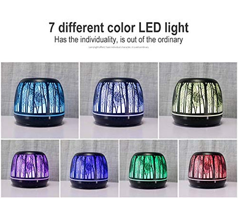 Serenity 500ml 3d 7 Essential Oil Diffuser Tree Colorful Iron LED light Advanced Cool Mist Humidifier Best Rated