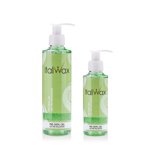 Italwax Pre Wax Care Lotion - 250ml / 8.45fl.oz - Prepare the skin for waxing hair removal - Aloe Vera - Suitable for all skin types