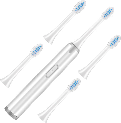 Non-Rechargeable Electric Toothbrush with Soft Brush Heads Cleaning Device Portable Design for