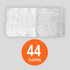 Amazon Basics Quilted Heavy Duty Dry Floor Cloths, 44 Count, White, 11" x 8.7" for Dust and Dirt