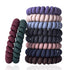 Spiral Hair Ties Set - 10 Piece Medium Coil Elastics for Thick Hair, Multicolor No-Crease Ties for Women and Girls