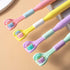 1pcs Random Color Three-Sided Soft Hair Toothbrush, Effective Design for Adults and Children