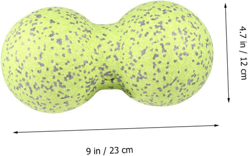 Mikinona Peanut Shape Massage Ball Fluorescent Mini Foam Roller for Deep Tissue Muscle Relief Back Shoulder Neck Waist