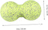 Mikinona Peanut Shape Massage Ball Fluorescent Mini Foam Roller for Deep Tissue Muscle Relief Back Shoulder Neck Waist