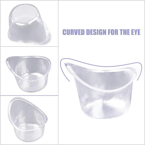 65 Pcs 5ml Disposable Eye Wash Cups, Portable Plastic Measuring Cup Eye Flush Cleaning Cups
