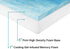 Foamma 6 18 20 Gel Memory Foam Wheelchair Seat Cushion Replacement for Coccyx, Orthopedic Back Support, x x Centipur-US