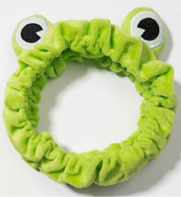 Makeup Headbands for Women - Frog Headband Cute Spa Animal Facial Hair Band for Washing Face, Soft Elastic Skincare