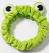 Makeup Headbands for Women - Frog Headband Cute Spa Animal Facial Hair Band for Washing Face, Soft Elastic Skincare