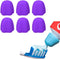 RJSQAQE Self Closing Toothpaste Caps,Mess-Free Toothpaste Lids,6 Pcs Toothpaste Squeezers Cap No Waste,Toothpaste