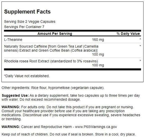 Swanson Ultra 14 Swanson Pure Energy Trial Size Veg Caps