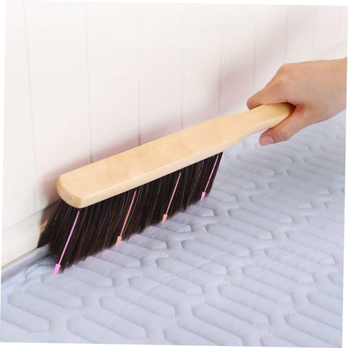 Hand Broom Brush, 3pcs Hand Broom with Wood Handle, Soft Whisk Broom for Cleaning Counter Furniture Carpet
