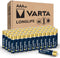 VARTA Longlife AAA Batteries (48 Pack), Alkaline Triple A Battery