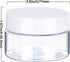 SATINIOR 6 Pack 4 oz Plastic Jars Containers with Lids, Wide-mouth Refillable Leakproof Round Empty Jars