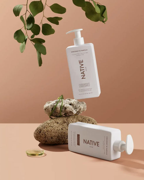 Native Shampoo and Conditioner Set | Sulfate Free, Paraben Free, with Naturally Derived Ingredients | 16.5 oz (Coconut