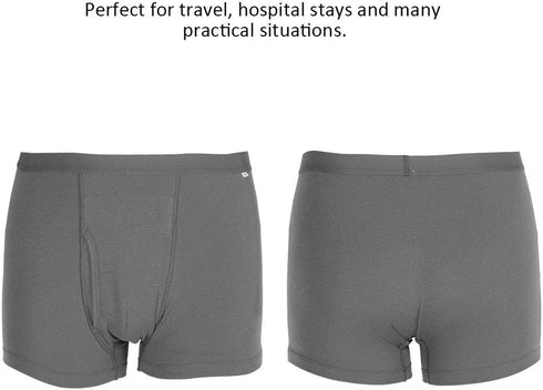 Incontinence Underwear for Men, Cotton Breathable Washable Reusable with Maximum Absorbency (M)