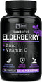 Zeal Naturals Max Strength Elderberry Capsules + Zinc + Vitamin C, 500mg for Immune System Support, 100 Count