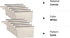 10 Pieces Cotton Canvas Makeup Bag with Bottom, Multi-Purpose Zipper Travel Toiletry Pouch, Blank DIY Craft Bag (M,