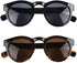 2 Pack Bifocal Reading Sunglasses for Women - Outdoor Reader Glasses in Vintage Round Shape