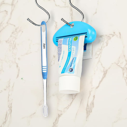 LoveInUsa Toothpaste Tube Squeezer Dispenser, 4 Pack Hanging Clips Holder Rolling Squeezer