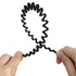 Wavy Headbands, Plastic Skinny Thin Non-Slip Flexible Hair Bands, Simple Hoops Hair Accessories for Women and Men
