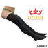 Ziperior 20-30 mmHg 3X-Large) Closed Toe Compression Inside Leg Zipper Wide Thigh High (Black