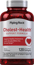 Piping Rock Cholesterol Supplements - 120 Softgels Non-GMO, Gluten Free Support Formula for Heart Health