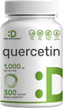 DEAL SUPPLEMENT Quercetin 1,000mg Per Serving, 300 Capsules – Healthy Immune Support, Non-GMO, Soy Free, No Gluten