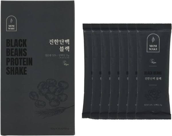 Black Beans Protein Shake Powder - 0.6lb (280g) Black Sesame, 21g Plant Based Protein