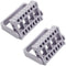 KOOBOOK 2Pcs 16 Holes Acrylic Nail Art Drill Bit Holder, Exhibition Stand Organizer (Gray)
