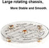 Rotating Skincare Makeup Organizer, 11" Round Lazy Susan, Clear Large Spinning Cosmetic Display Cases