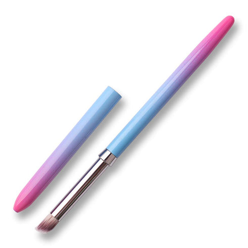 SILPECWEE UV Gel Nail Ombre Brush, 1Pc Kolinsky Alloy Handle, Nylon Hair Nail Art Gradient Painting Tool