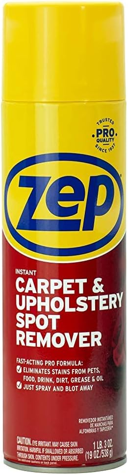 ZEP ZUSPOT19 Instant Spot and Stain Remover, 19 oz for Quick Cleaning