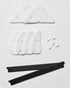 Baffect Adjustable Magnetic Window Cleaner Refill - 10 Sets Replacement Pads and Blades for Triangle Sponge
