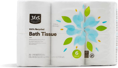 365 by Whole Foods Market Bath Tissue - Double Roll 260 Sheet 6 Count